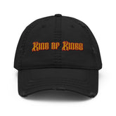 Christian King of Kings Hat Distressed Cap EternalTees Black